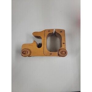 Vintage Wooden Piggy Bank Truck